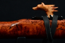 Redwood Burl Native American Flute, Minor, Mid G-4, #F6G